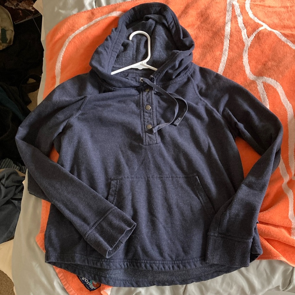 Patagonia Blue Hooded Sweatshirt Relaxed Fit